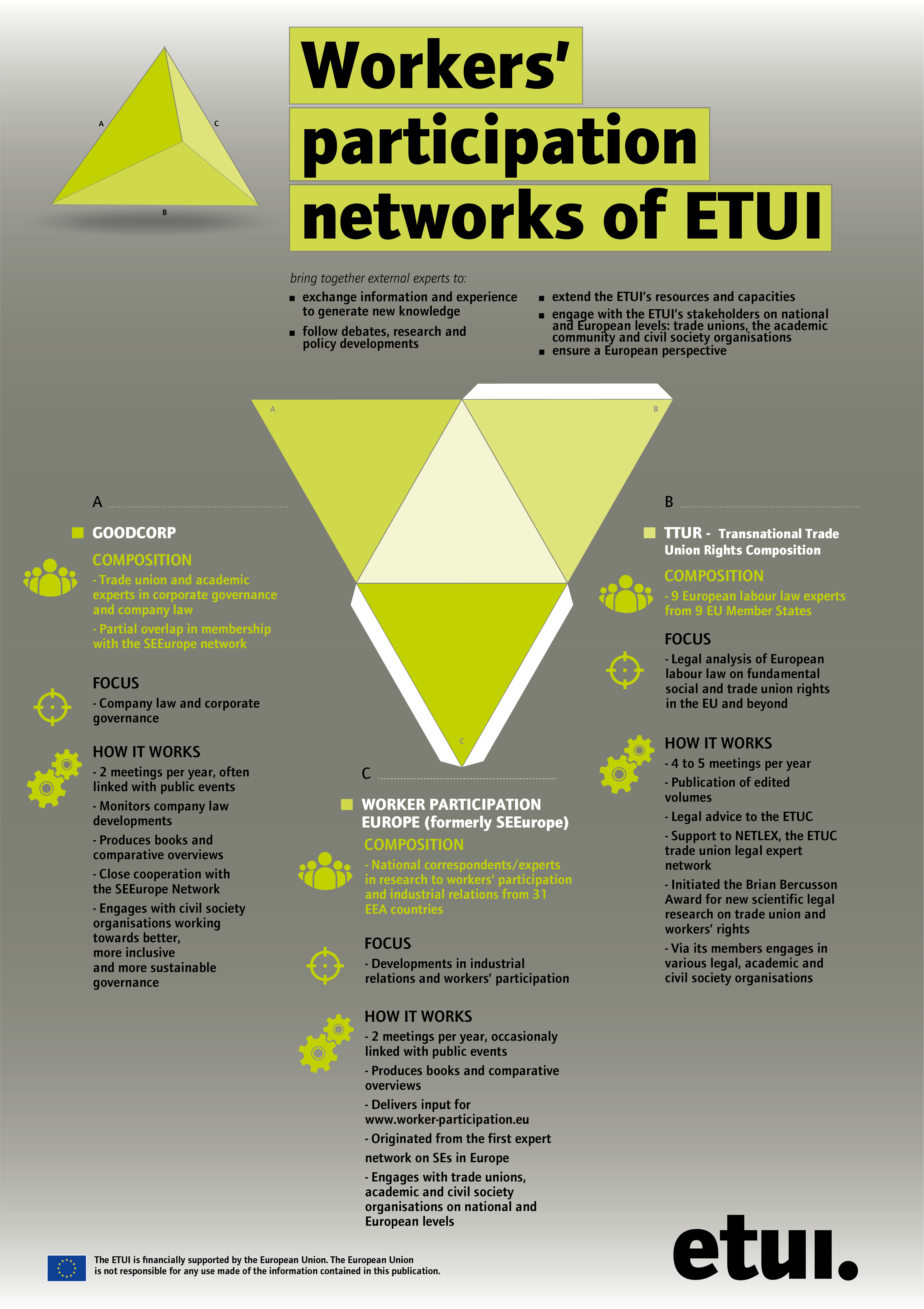 ETUI Expert Networks infographic