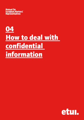 How to deal with confidential information