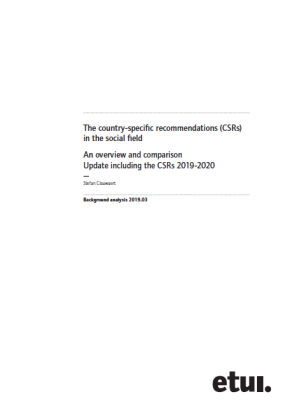 The country-specific recommendations (CSRs) in the social field. An overview and comparison. Update including the CSRs 2019-2020