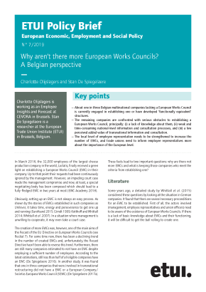 Why aren’t there more European Works Councils? A Belgian perspective
