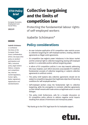 Collective bargaining and the limits of competition law