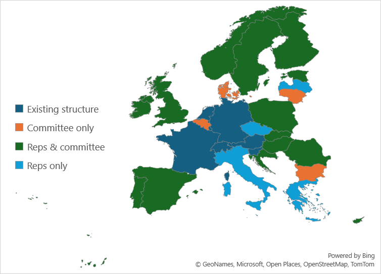 Health and safety representation map